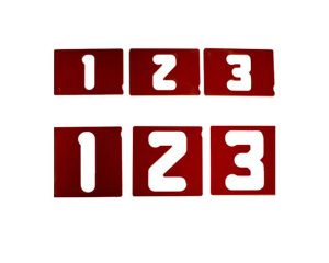 Vertical Number Template Set